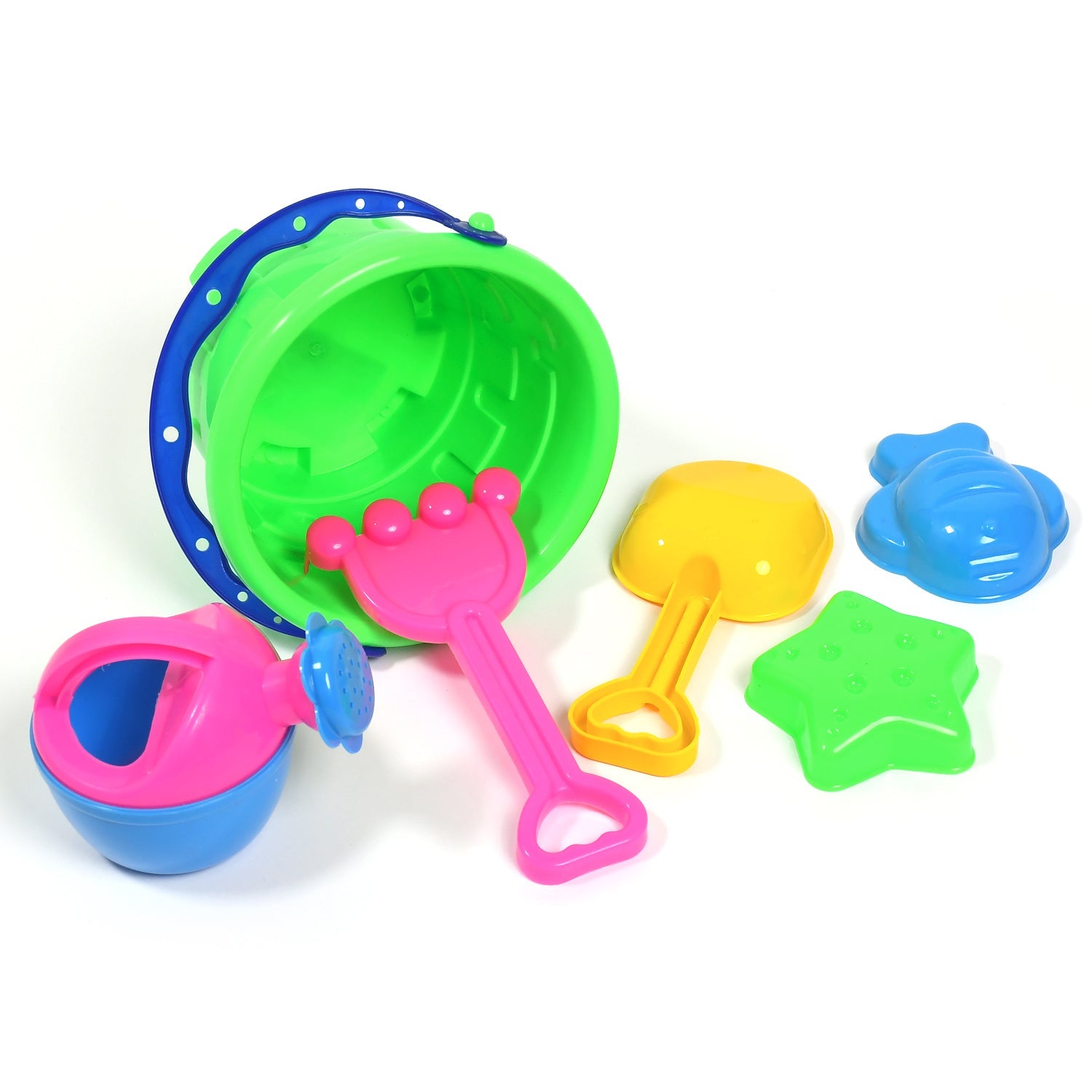 08_8e59db93-4456-4192-81bf-b458cc60f4ad.jpg Beach Sand Castle Toy Set for Kids PCS Summer Beach Toys with Bucket, Molds Shovel Sandbox Outdoor Play Set for Toddlers Children - Image 1